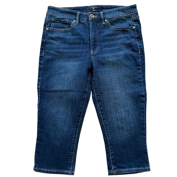 Hilfiger Jeans Blue Slim Cropped Pedal Pusher Jean 8 - Picture 1 of 5